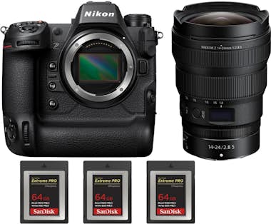 Nikon Z9 + Z 14-24mm f/2.8 S + 3 SanDisk 64GB Extreme PR