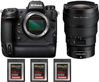 Nikon Z9 + Z 14-24mm f/2.8 S + 3 SanDisk 128GB Extreme P