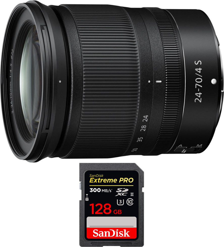 Nikon Z 24-70mm f/4 S + 1 SanDisk 128GB UHS-II 300 MB/s