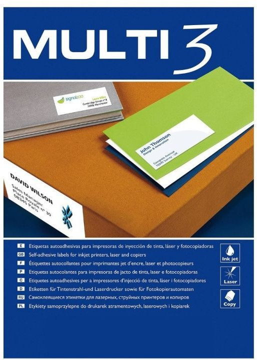 Apli Etiquetas Adhesivas Multi3/ 48.5 x 25.4mm/ 100 Hoj