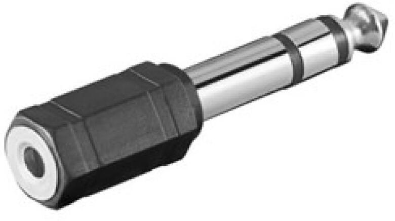 Generica ADAPTADOR AUDIO JACK3.5H-JACK6.35 M
