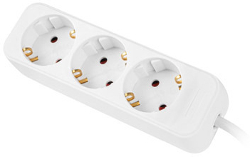Lanberg REGLETA LANBERG 3 TOMAS SCHUKO BLANCA 1.5M