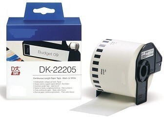 Generic NCDK22205 Blanco 62mmX30.48m para Brother P-Touch