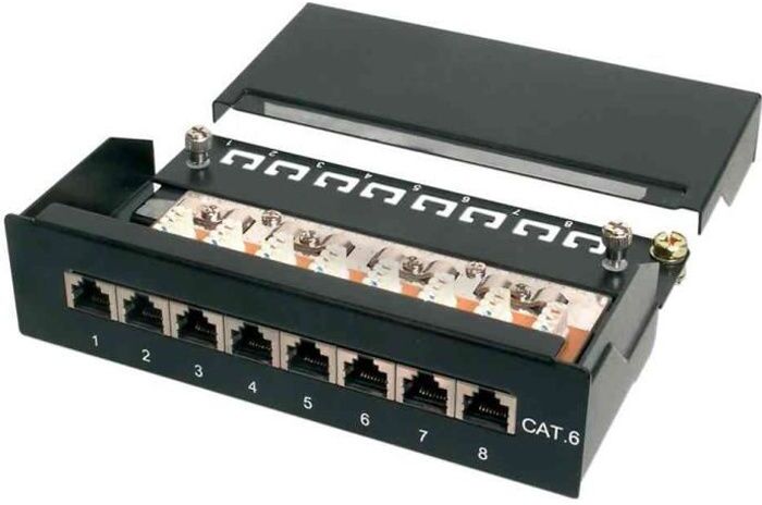 Digitus Patch Panel de sobremesa cat.6, Clase E, blindado,