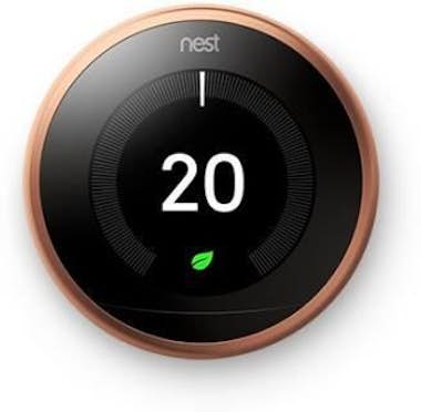 Termostato Google Nest learning thermostat 3rd generation inteligente cobre 3ª t3031ex 3gcopper se controla desde el ayuda ahorrar energía 3º