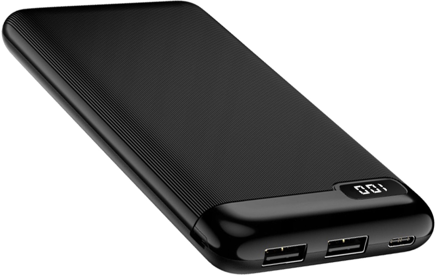 SETTY Batería Externa 10000 mAh 2 Salidas USB Pantalla L