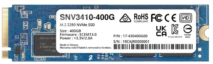 Synology Synology SNV3410 M.2 400 GB PCI Express 3.0 NVMe