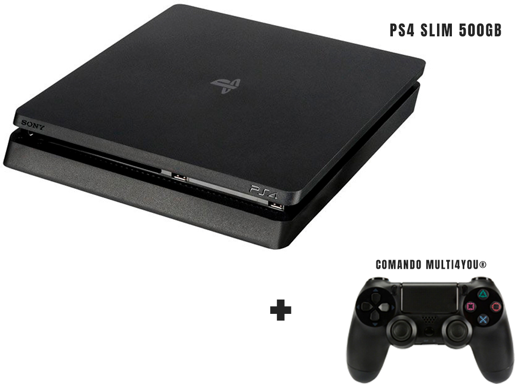 Multi4you Consola Sony PS4 Slim 500GB (Reacondicionado Grado