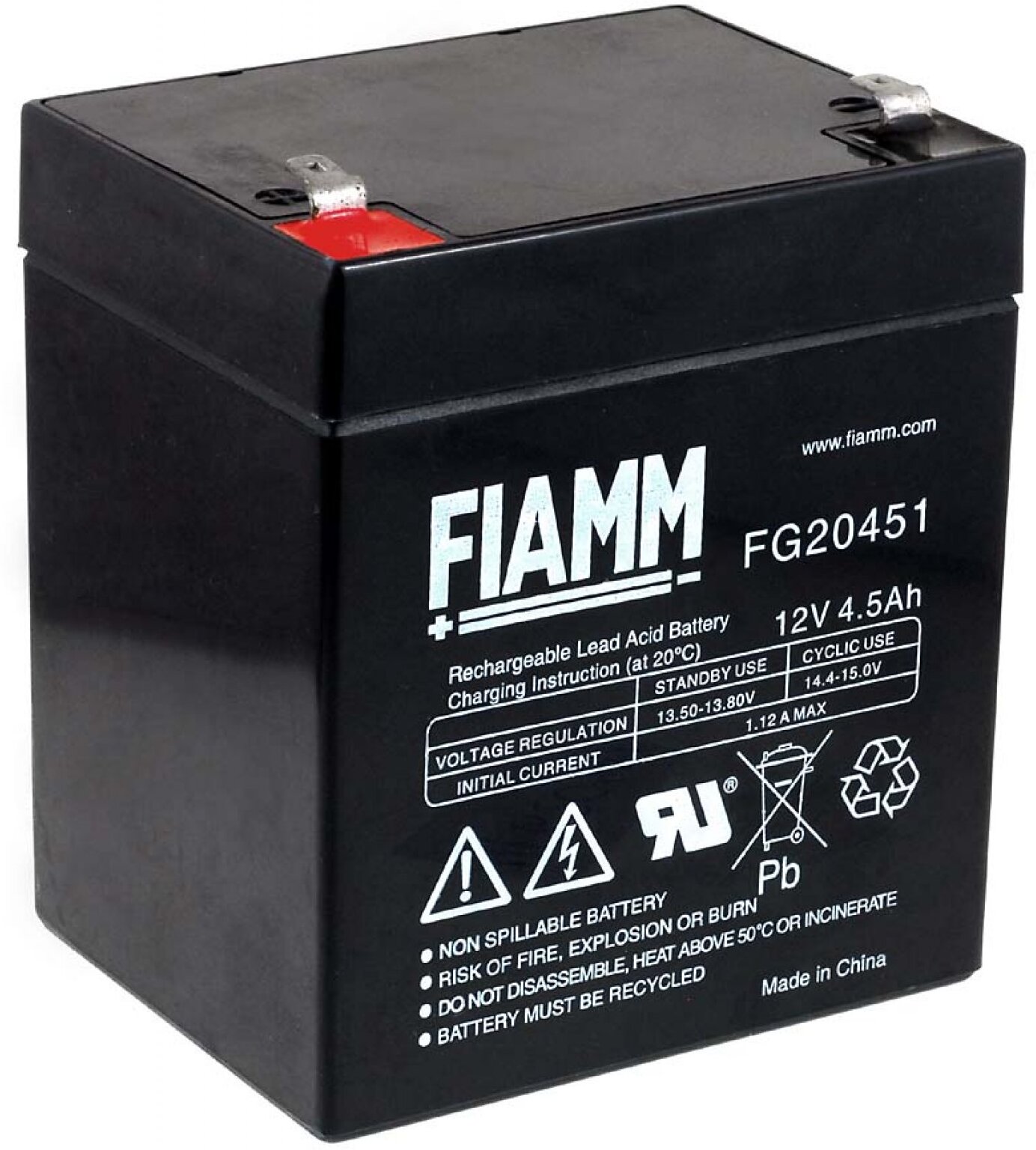 FIAMM Recambio de Batería para APC Back-UPS BF500-GR