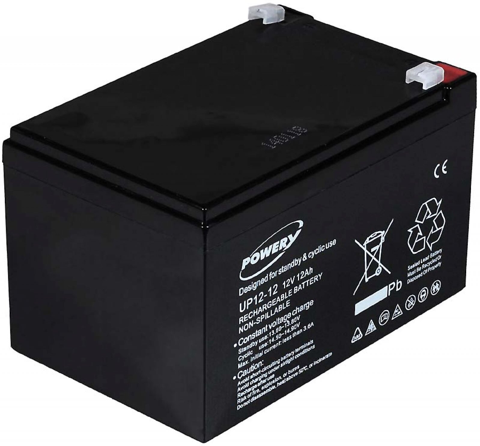 POWERY Batería de GEL para SAI APC RBC4