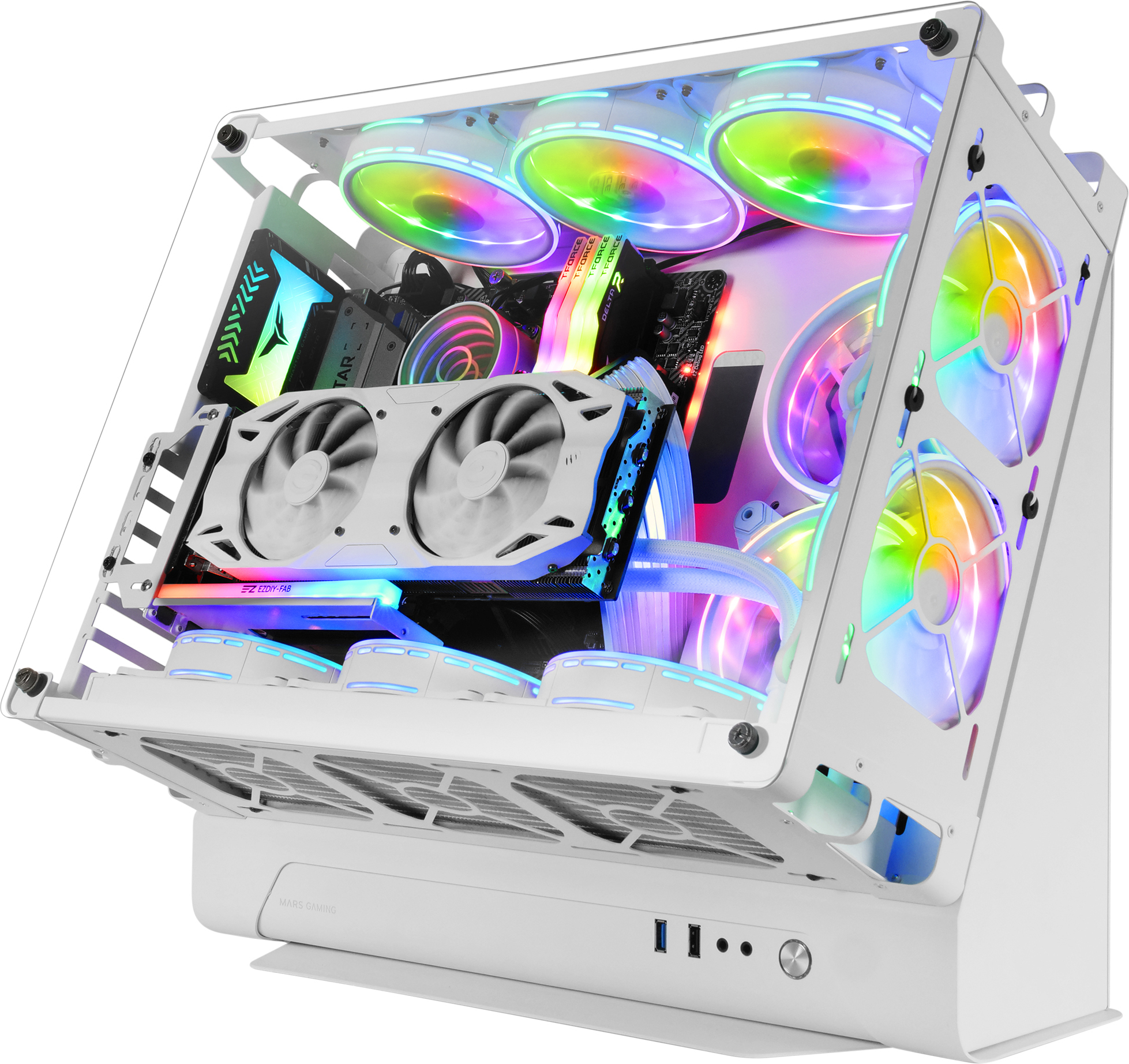 Mars Gaming Mars Gaming MCB Blanco Caja PC Gaming ATX XL Edici