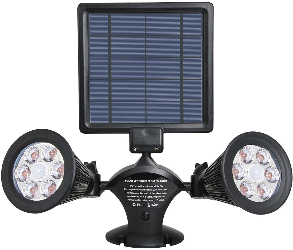 lumisky Foco solar doble con sensor 600LM DOLBY W31