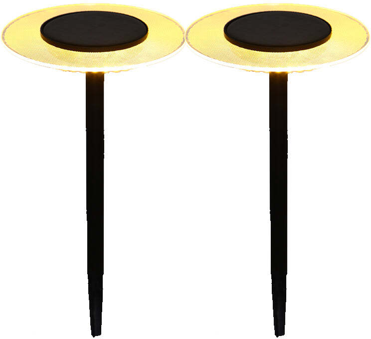 lumisky 2 balizas solares para clavar en el suelo H35cm 2x
