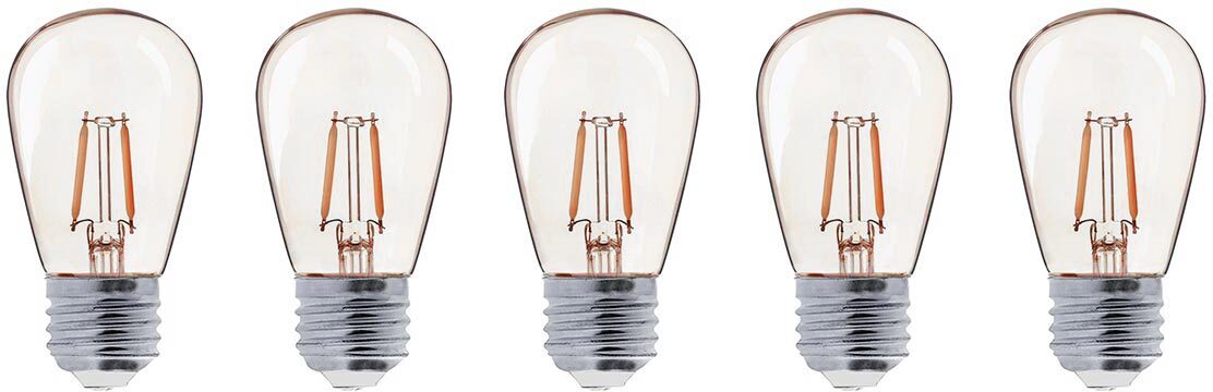 lumisky Juego de 5 bombillas vintage E27 PARTY BULB FILAME