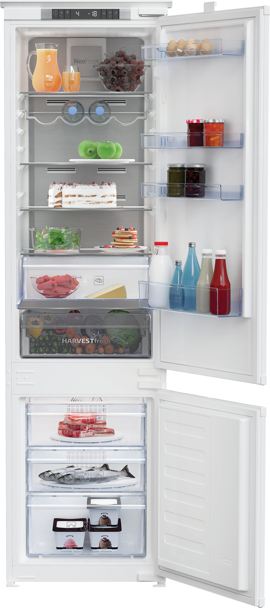 Beko BCNA306E3SN nevera y congelador Integrado F B