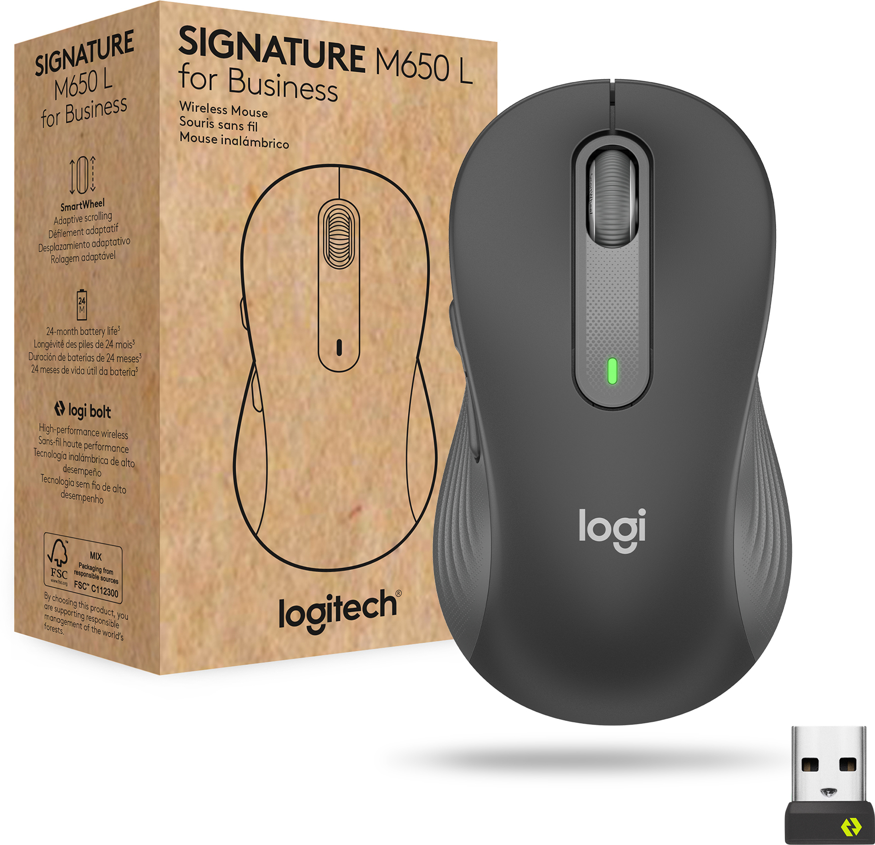 Logitech Logitech Signature M650 for Business ratón mano de