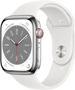 Apple Watch S8 aluminio blanco y correa dep 45mm gps+cel