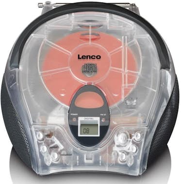 Lenco Radio portátil con reproductor de CD SCD-24TR Tran