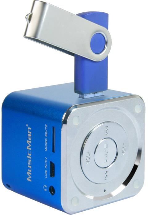 Technaxx Mini Musicman 3 w azul altavoces de 1 150 18000 hz 4 ω 10