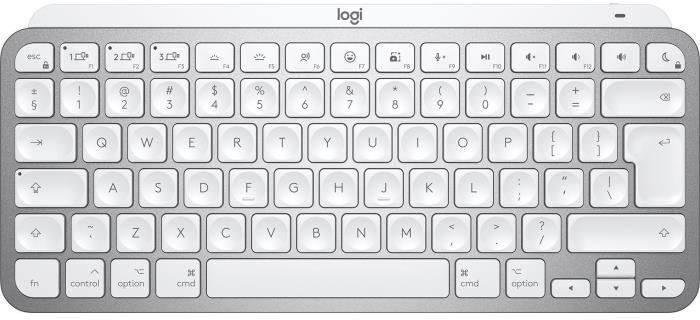 Logitech Mini teclado MX Keys para Mac Gris Blanco Inalámbr