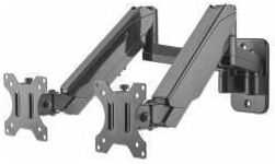 Soporte De Tv manhattan 461627 17 a 32 hasta 8 kg pared con muelle gas dos monitor 813