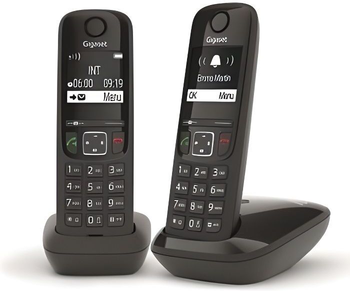 Gigaset GIGASET Teléfono Fijo AS690 Duo Blanco