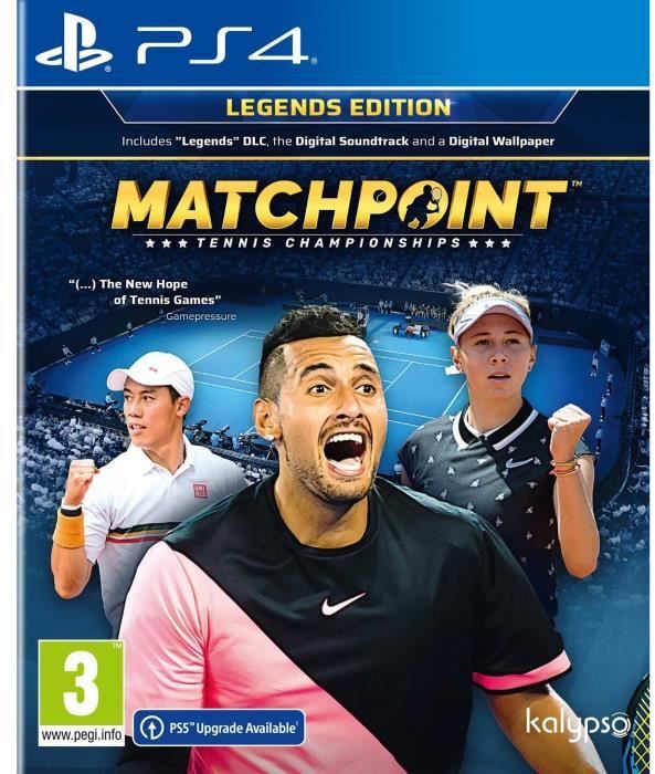 Koch Media Matchpoint - Juego de PS4 de Tennis Championships
