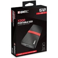 SSD portátil EMTEC SSD 512GB 3.1 Gen2 X200