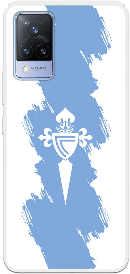 La Casa de las Carcasas Funda para Vivo V21 5G del Celta Escudo Trazo Azul