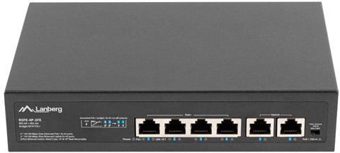 Lanberg Lanberg RSFE-4P-2FE-60 switch No administrado Fast