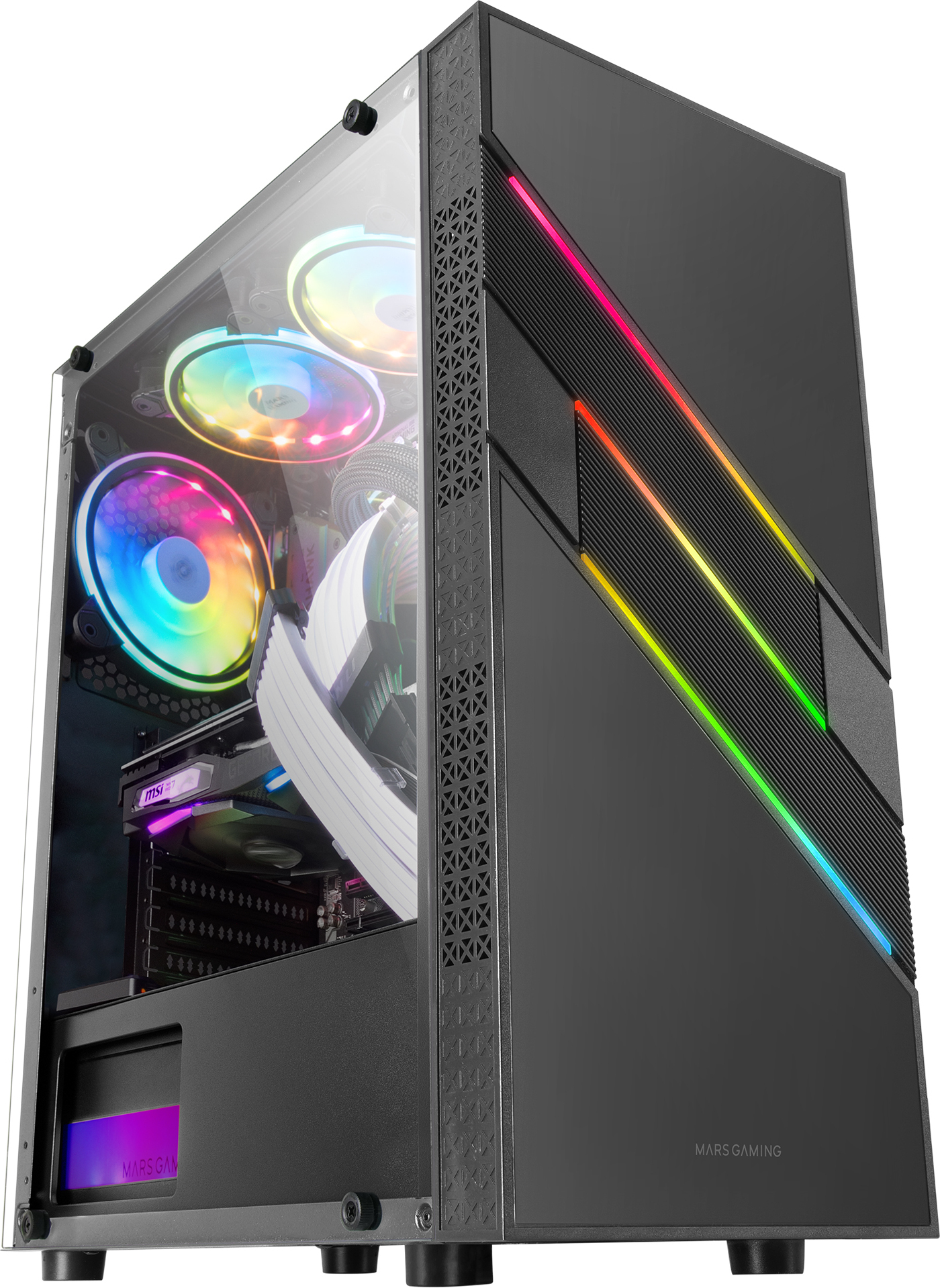 Mars Gaming Mars Gaming MC-U3 Negro Caja PC Gaming ATX XL Fron