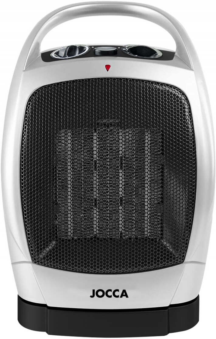 Calefactor Jocca 2853 blanco 1500w y negro con calor ventilador 1500