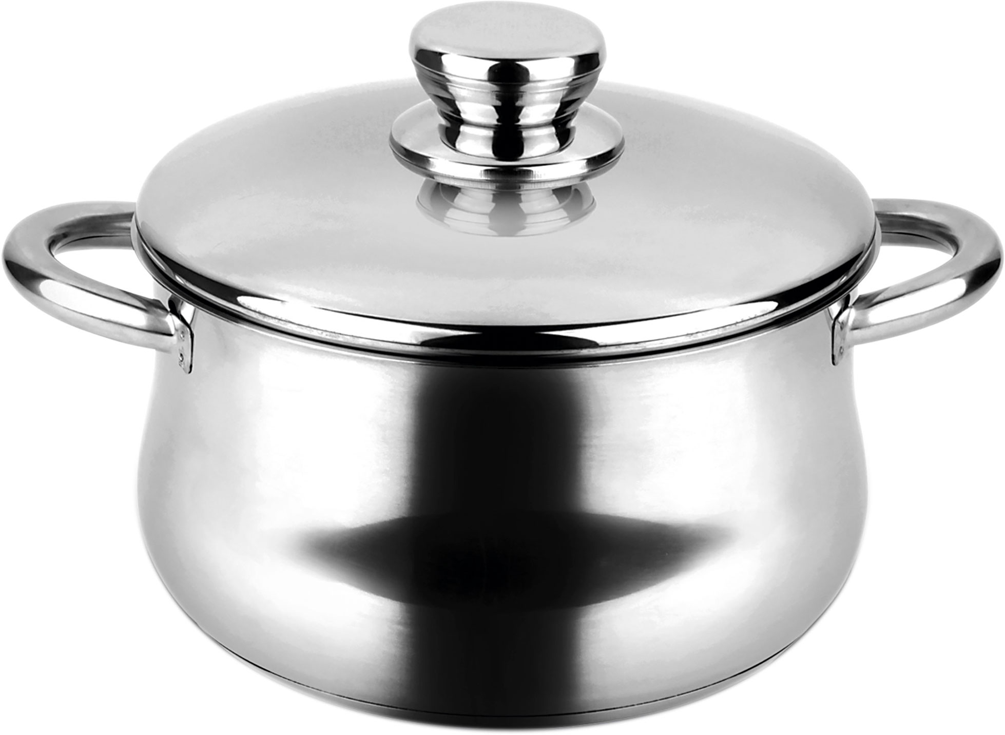 Olla Silverinox Tapa acero inoxidable 1810 fagor ø24x15cm 24 68 litros cazuela alta con fondo difusor de triple capa apto para todas las cocinas gas horno 24cm ø24cm