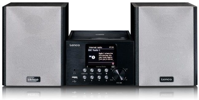 Lenco Microsistema con radio inteligente, reproductor CD