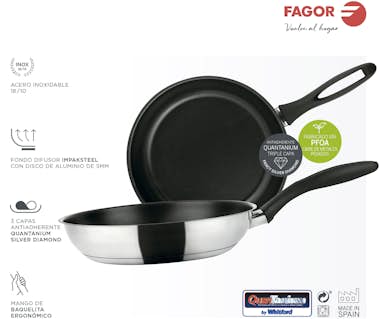 Fagor FAGOR Inoxtherm Set 3 Sartenes 20-24-28 cm Inducci