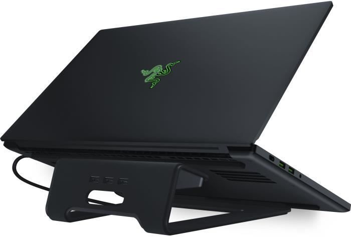 Razer Laptop Stand chroma soporte para ordenador con iluminación rgb de inclinación 18 grados aluminio y diseño negro 15´´ hasta 15 rc2101110200r3m1