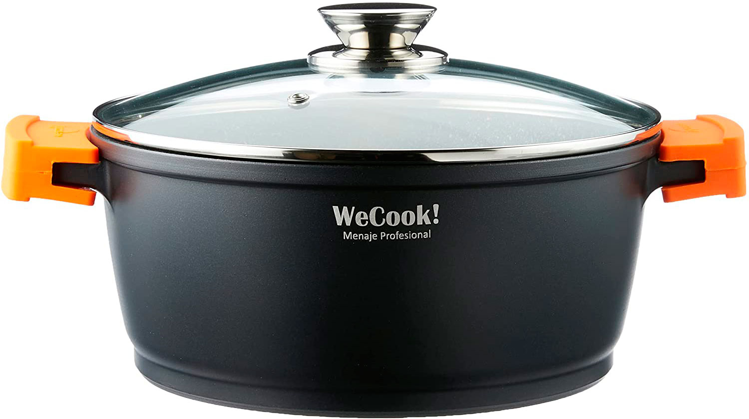 Wecook Ecochef Cazuela alta 16cm tapa titanio de cristal 5 capas antiadherente quantanium sin pfoa