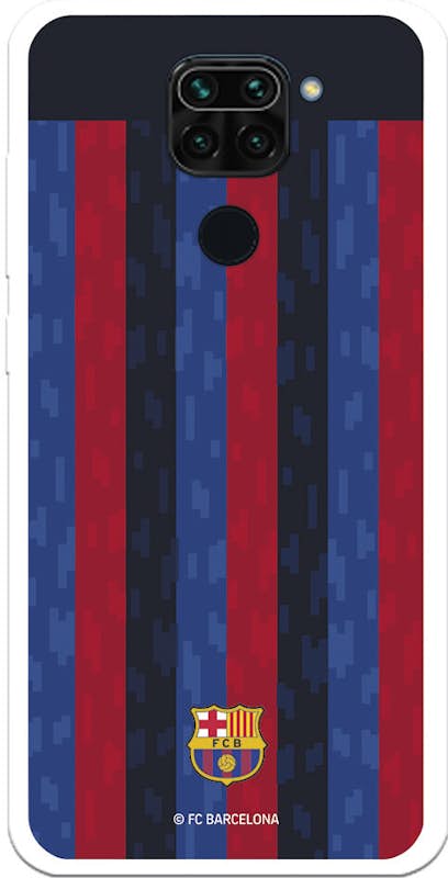 Funda para Xiaomi Redmi 9 del FC Barcelona Fondo Rayas Verticales -  Licencia Oficial FC Barcelona