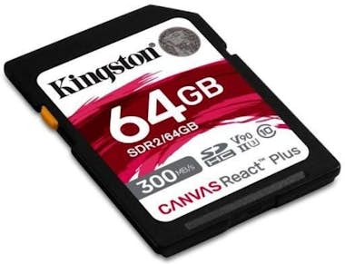 Kingston Tarjeta de memoria Kingston SD 64GB Canvas React P