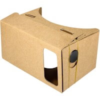 Gafas de RV para smartphone en cartón reciclable ultracompacto de color marrón