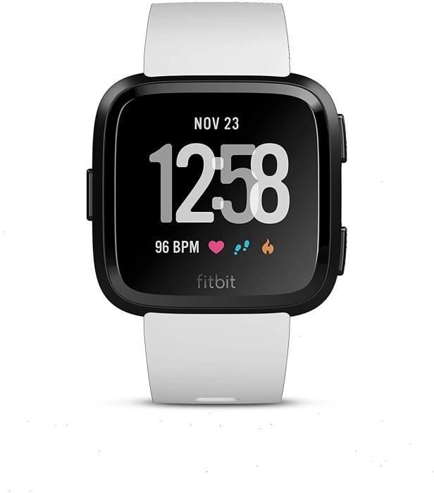 Fitbit Versa - Relojes deportivos conectados en blanco y