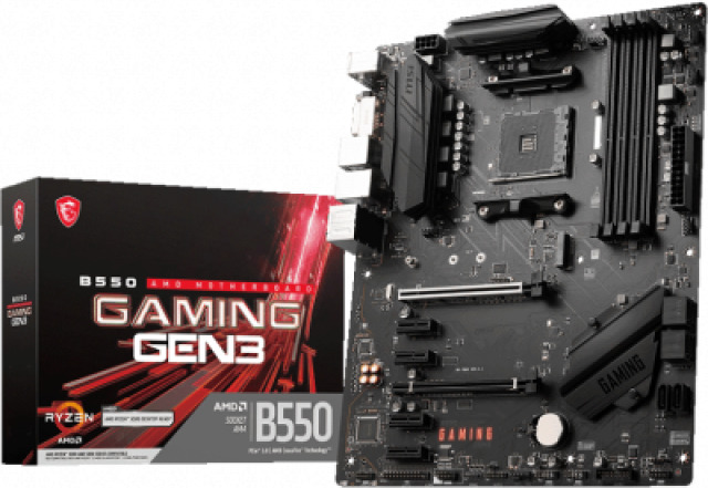 MSI PLACA B550 GAMING GEN3,AMD,AM4,B550,4DDR4,128GB,DV