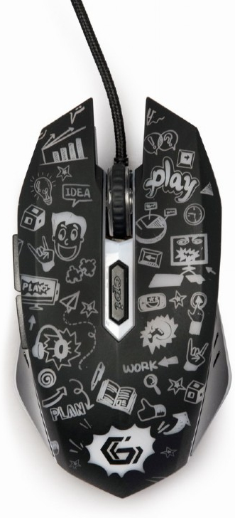 Gembird Gembird MUS-6B-GRAFIX-01 ratón mano derecha USB ti