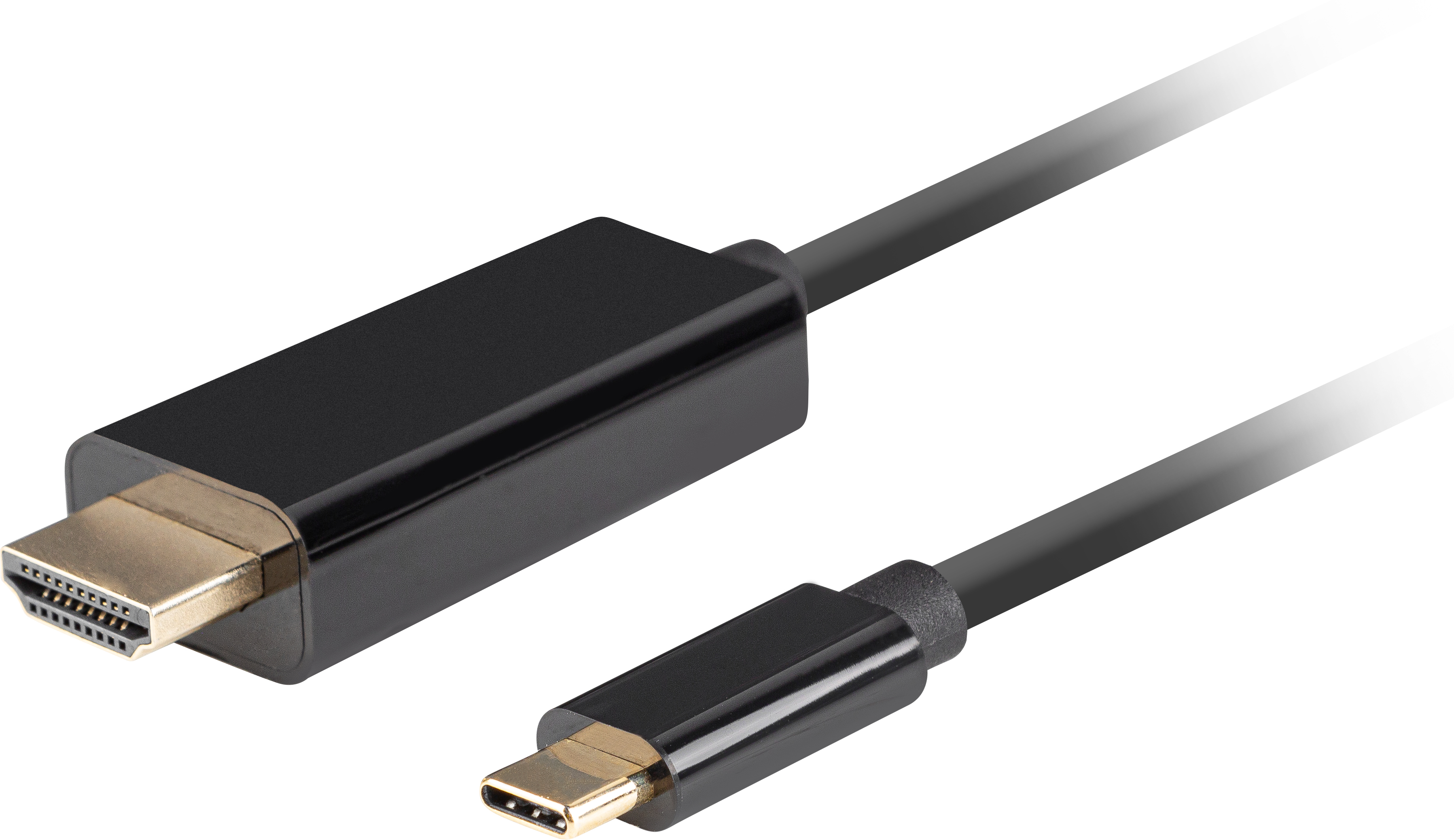 Lanberg Lanberg CA-CMHD-10CU-0018-BK adaptador de cable de