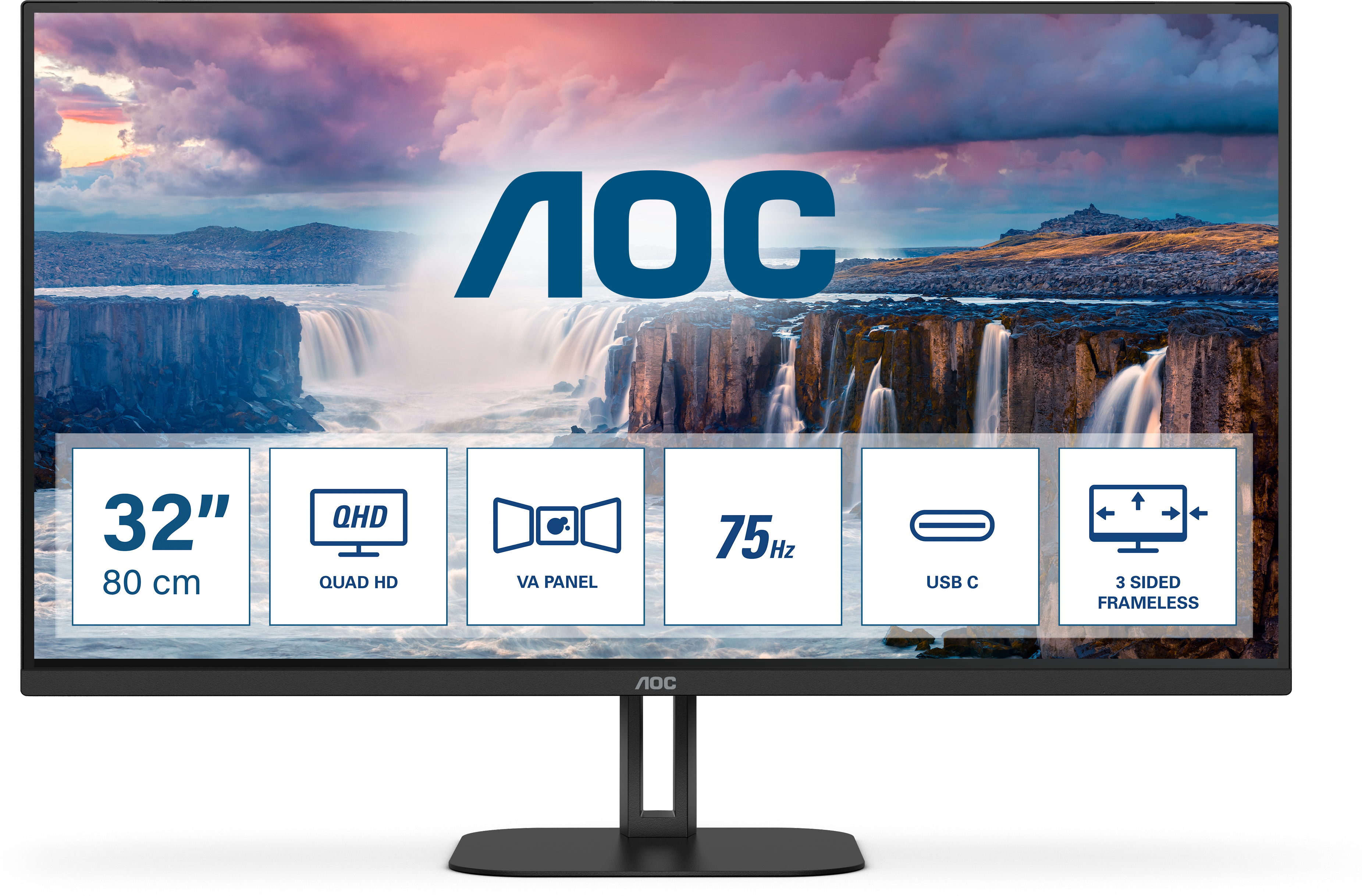 AOC V5 Q32V5CE 80 cm (31.5"") 2560 x 1440 Pixeles