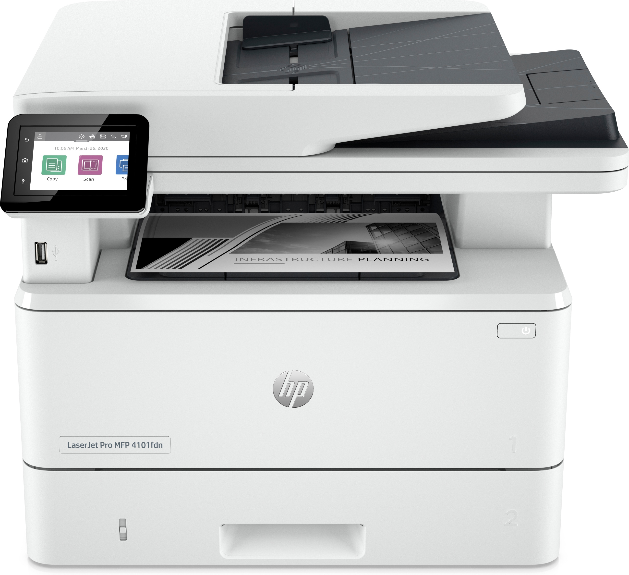 Impresora Hp Laserjet pro 4102fdwe con 6 meses de instant ink monocromo mfp fax compatible 40 ppm bluetooth wifi® direct