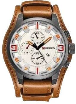 OEM Reloj Curren 8225 - Marrón/Blanco
