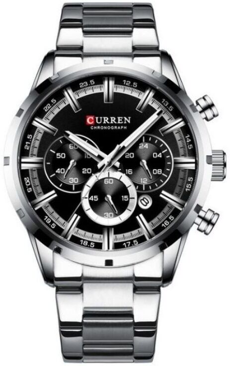 OEM Reloj CURREN 8355 - Plata / Negro