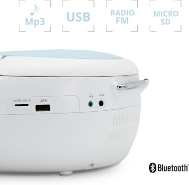 Metronic Radio Cd Bluetooth Azul Celeste 477187