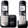 Panasonic Teléfono Inalámbrico KX-TG6852/ Pack DUO/ Negro